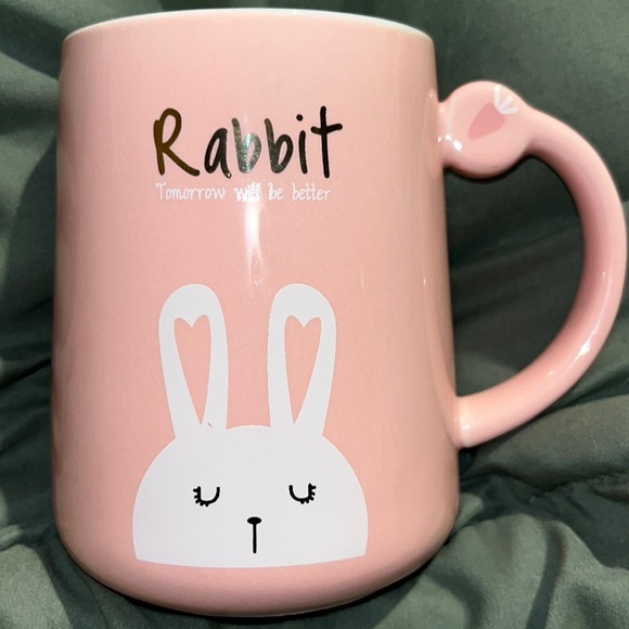Source Unknown Other - 🐇 Rabbit “Tomorrow will be better mug” - pink